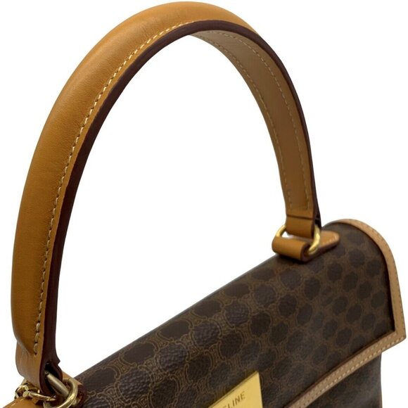 Authentic CELINE Kelly Macadam Hand Bag M13 Brown PVC #36634763 - Picture 12 of 12